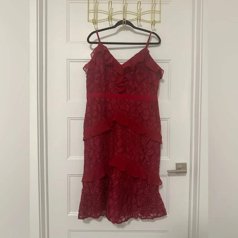 Red Adelyn Rae Dress - Picture 4 of 5